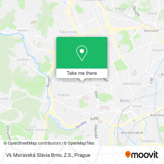 Vk Moravská Slávia Brno, Z.S. map