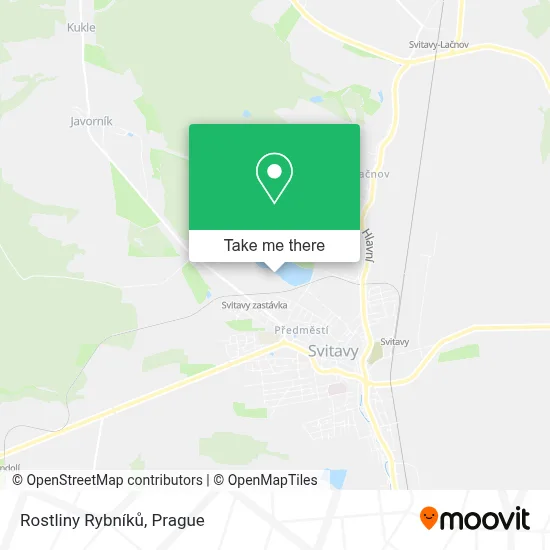 Rostliny Rybníků map