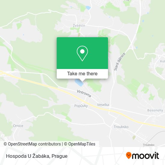 Hospoda U Žabáka map