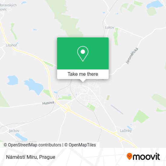 Náměstí Míru map