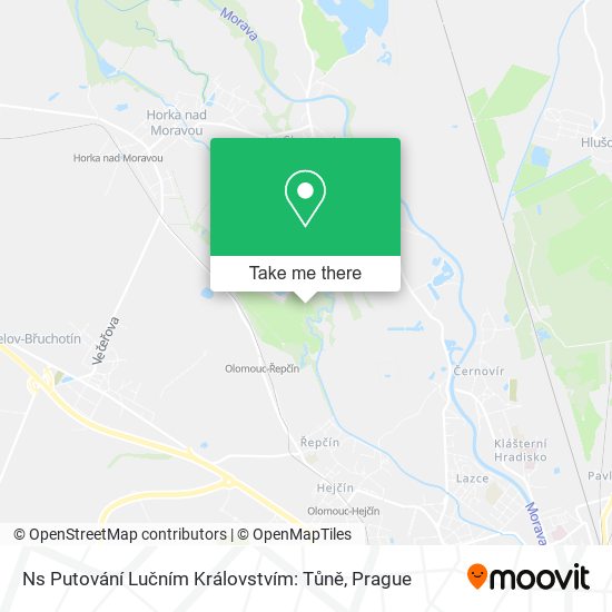 Ns Putování Lučním Královstvím: Tůně map