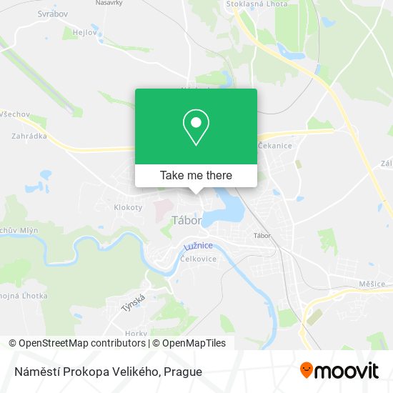 Náměstí Prokopa Velikého map