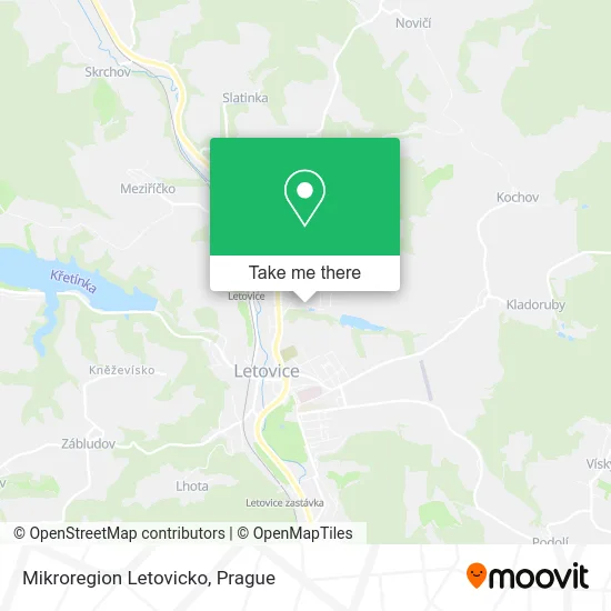 Карта Mikroregion Letovicko