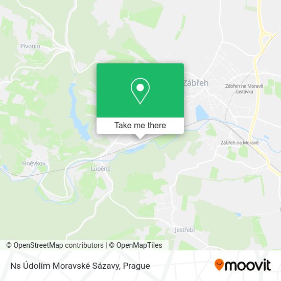 Ns Údolím Moravské Sázavy map
