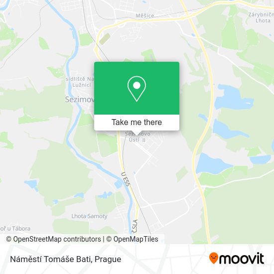 Náměstí Tomáše Bati map