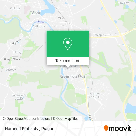 Карта Náměstí Přátelství