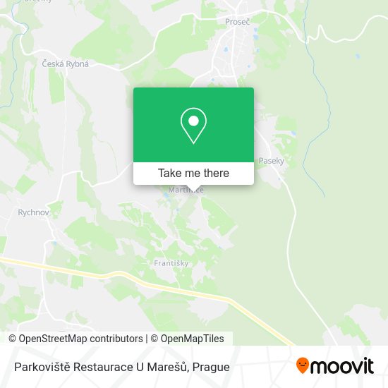 Parkoviště Restaurace U Marešů map