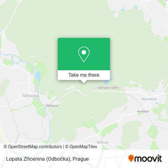 Lopata Zřícenina (Odbočka) map