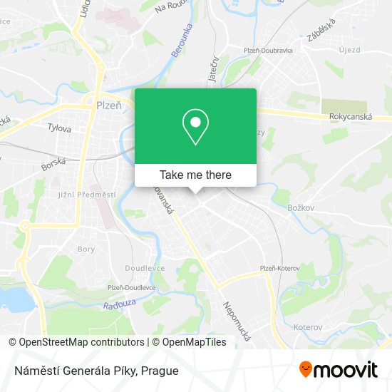 Náměstí Generála Píky map