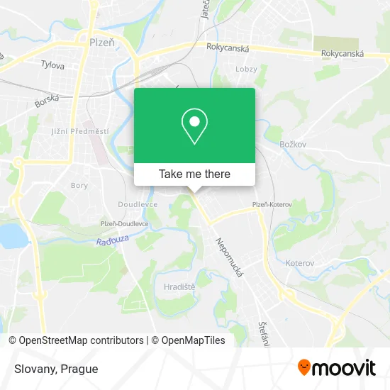 Карта Slovany