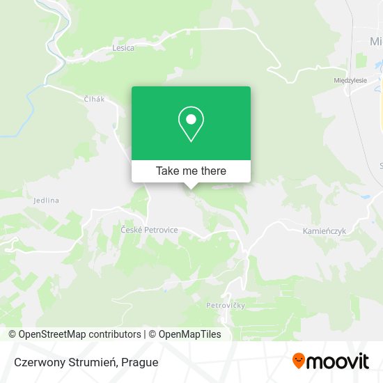 Czerwony Strumień map