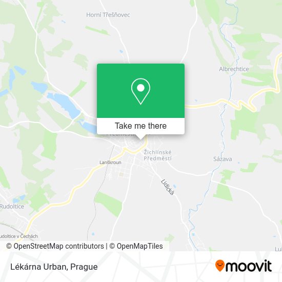 Lékárna Urban map