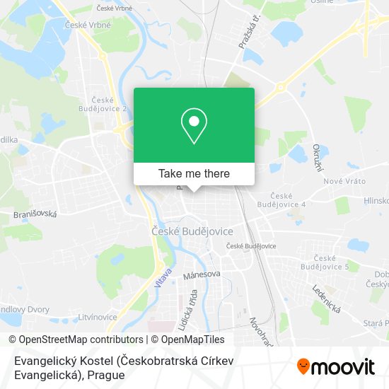 Evangelický Kostel (Českobratrská Církev Evangelická) map