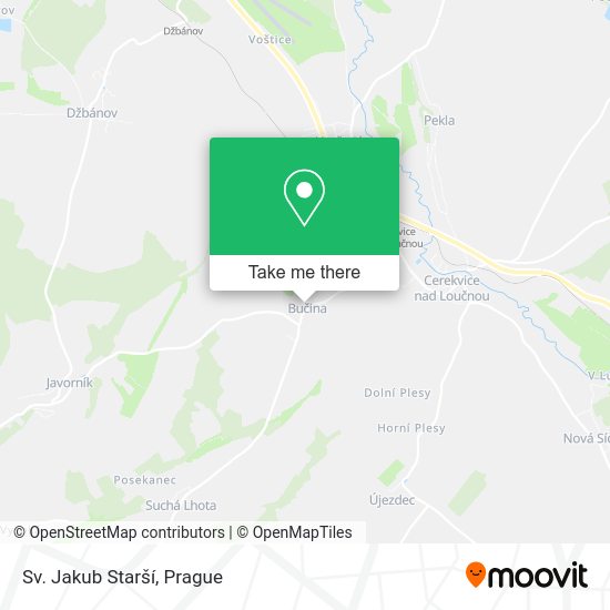 Sv. Jakub Starší map