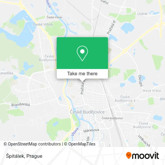 Карта Špitálek