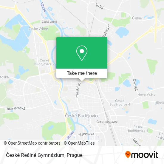 Карта České Reálné Gymnázium