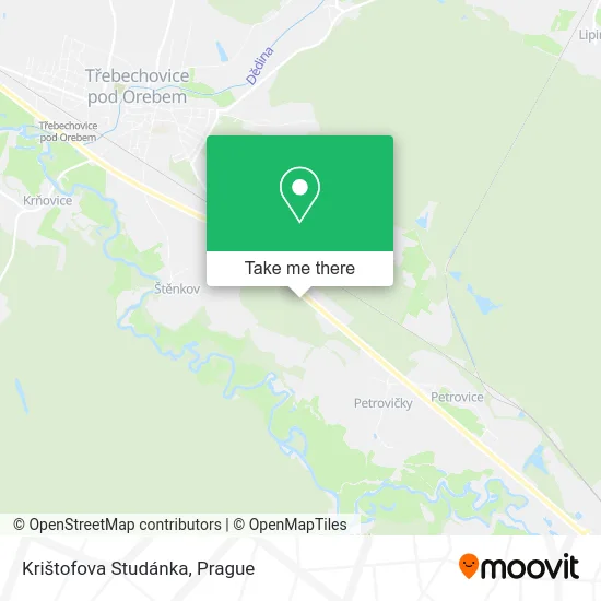 Карта Krištofova Studánka