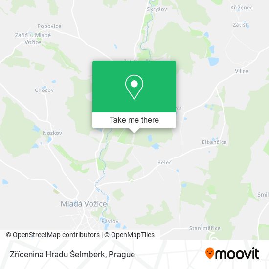 Zřícenina Hradu Šelmberk map