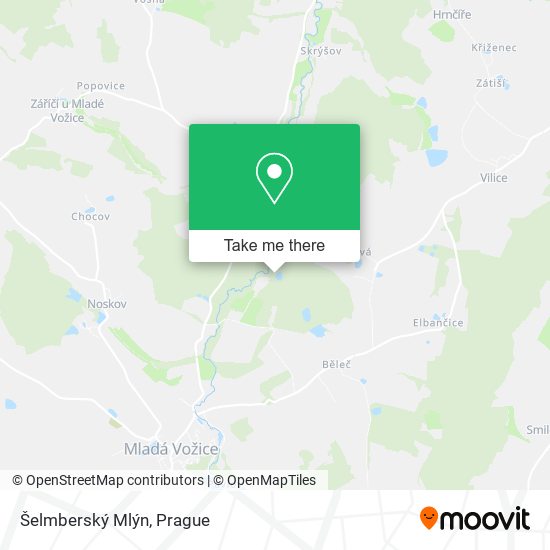 Šelmberský Mlýn map