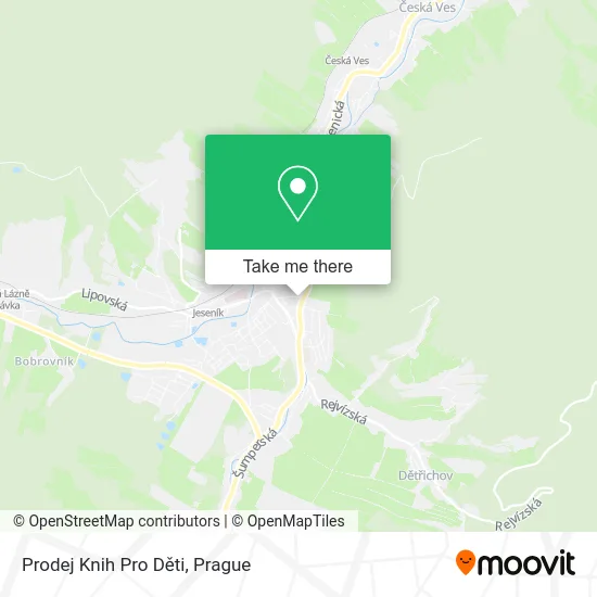 Карта Prodej Knih Pro Děti