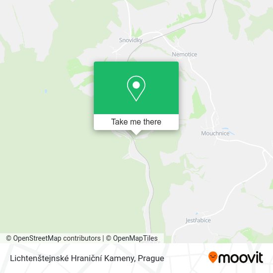 Lichtenštejnské Hraniční Kameny map