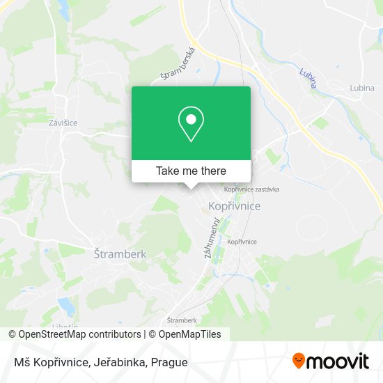 Mš Kopřivnice, Jeřabinka map