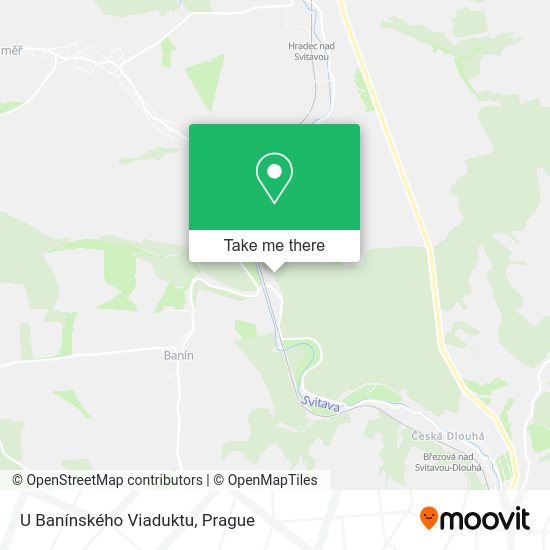 U Banínského Viaduktu map