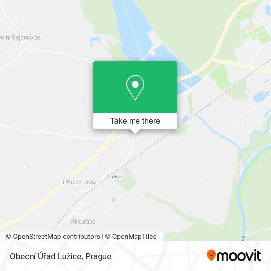 Obecní Úřad Lužice map