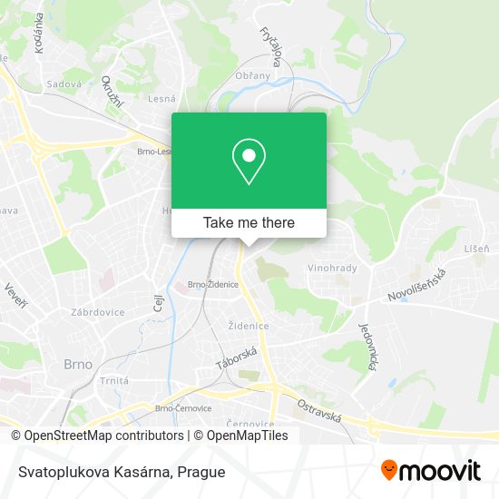 Svatoplukova Kasárna map