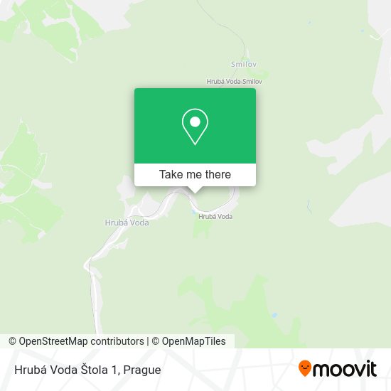 Hrubá Voda Štola 1 map