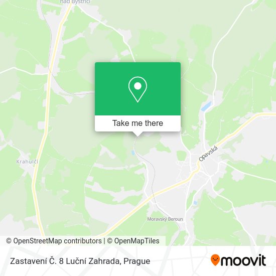 Zastavení Č. 8 Luční Zahrada map