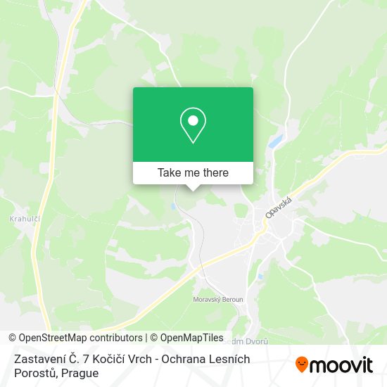 Zastavení Č. 7 Kočičí Vrch - Ochrana Lesních Porostů map