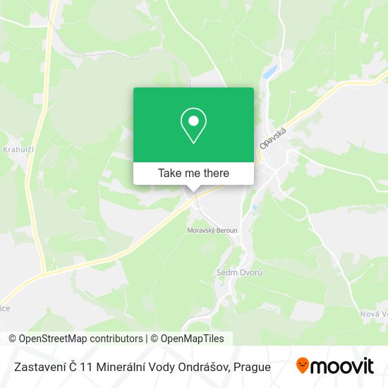 Zastavení Č 11 Minerální Vody Ondrášov map