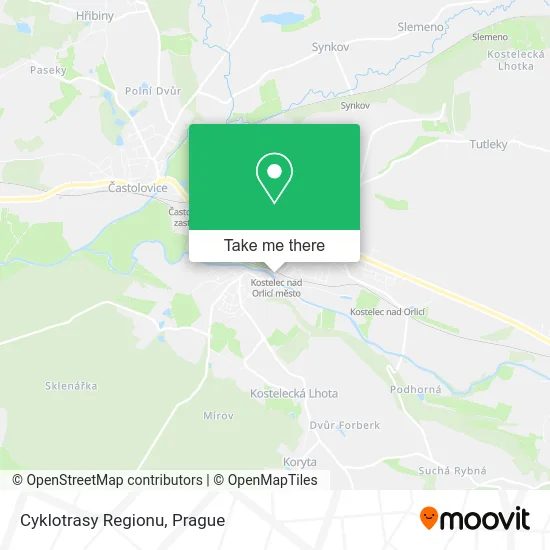 Карта Cyklotrasy Regionu
