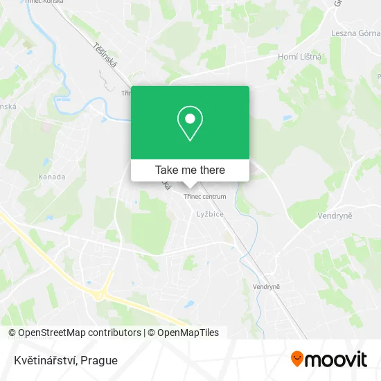 Květinářství map