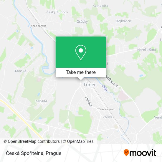 Česká Spořitelna map