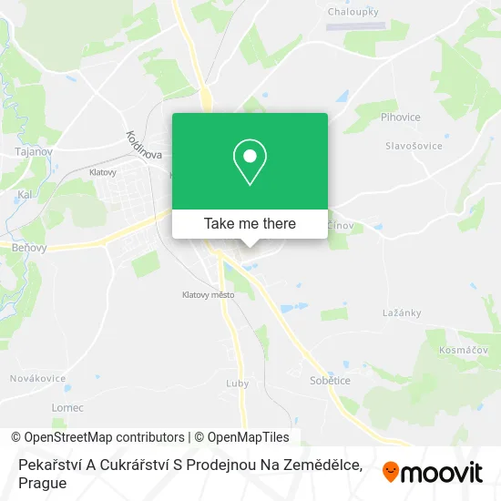 Pekařství A Cukrářství S Prodejnou Na Zemědělce map