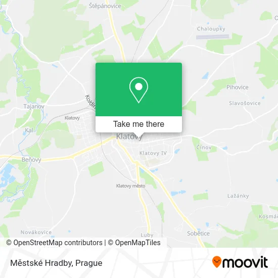 Карта Městské Hradby