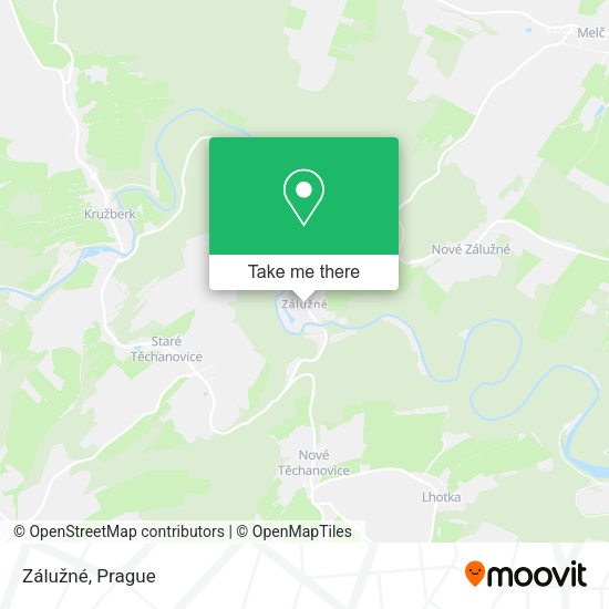 Zálužné map
