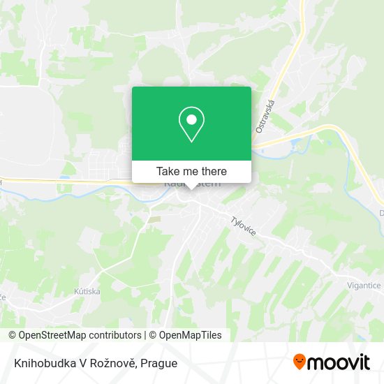Knihobudka V Rožnově map