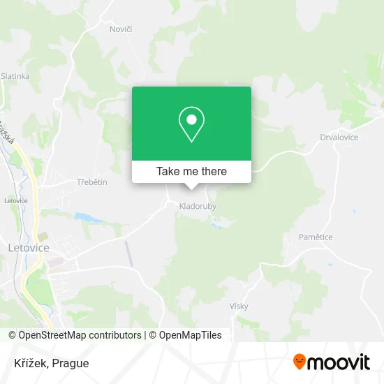 Křížek map