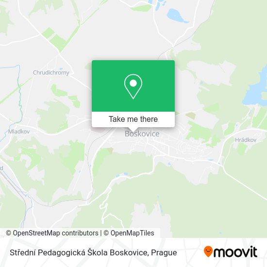Střední Pedagogická Škola Boskovice map