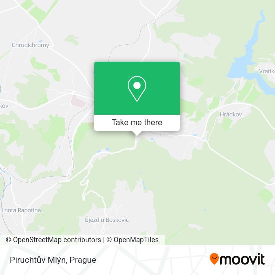 Piruchtův Mlýn map