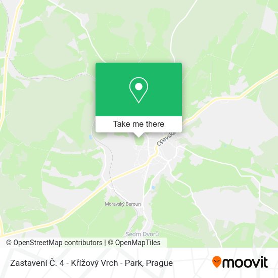 Zastavení Č. 4 - Křížový Vrch - Park map