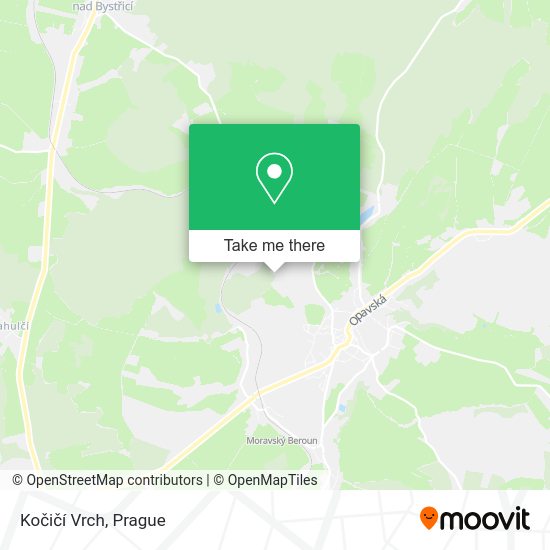 Kočičí Vrch map