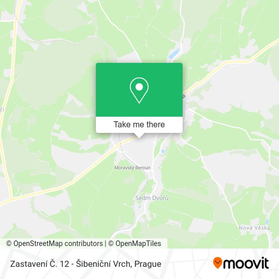 Zastavení Č. 12 - Šibeniční Vrch map