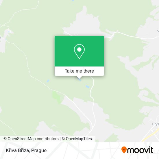 Křivá Bříza map
