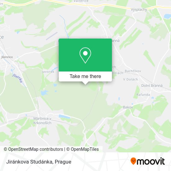 Jiránkova Studánka map