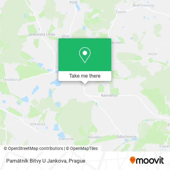 Карта Památník Bitvy U Jankova
