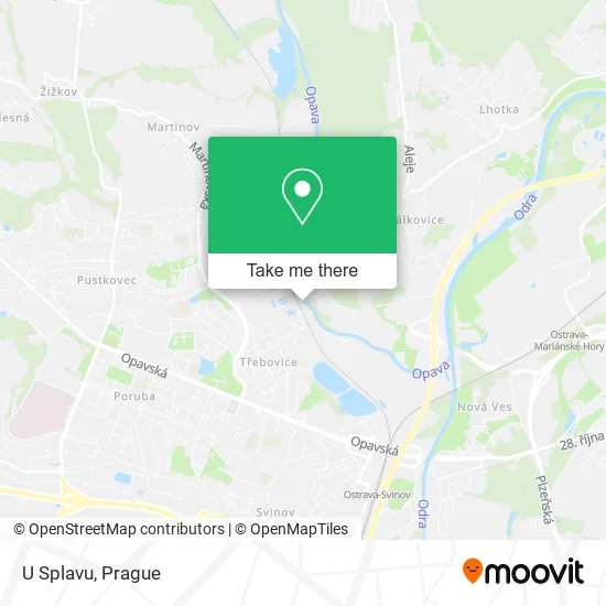 Карта U Splavu
